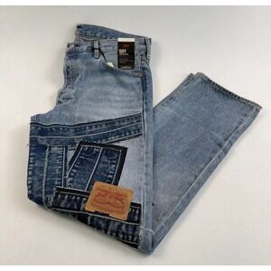 Levi's Premium Men 501 Original Fit Straight Leg Button Fly Jeans 34x32 PatchNWT